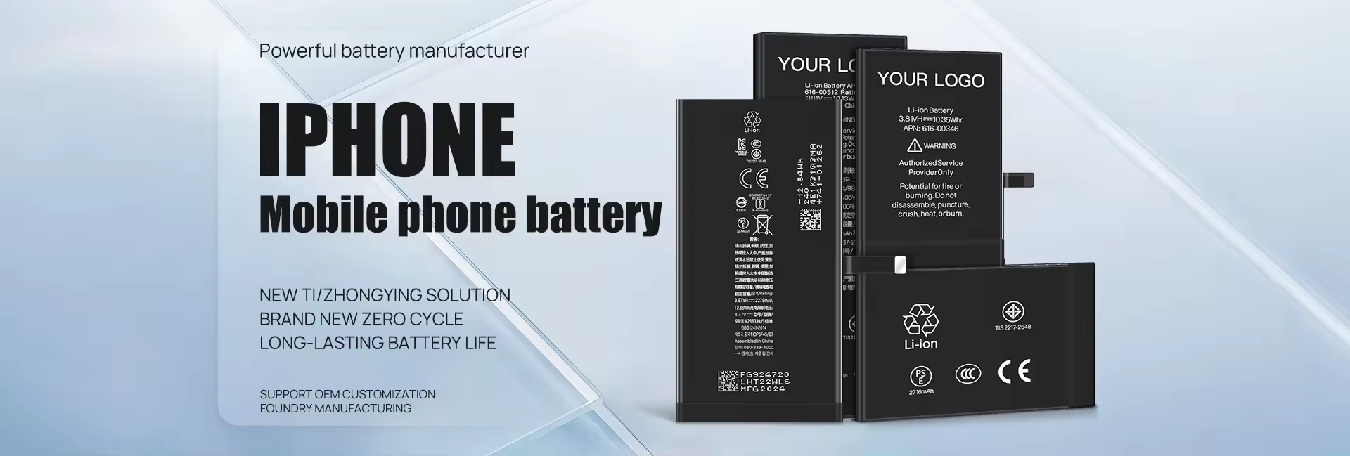 Fabricante de baterías para teléfonos móviles de alta capacidad original durante más de 30 años en Dongguan, China, ventas directas de fábrica y exportador mayorista profesional en América del Sur ¡Envío 100% seguro puerta a puerta! Más de 3.000 productos en stock con marcas y modelos completos. ¡OEM gratis e imprime el LOGOTIPO de tu marca!